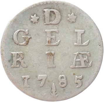 Gelderland Dubbele stuiver 1785