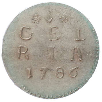 Gelderland Dubbele stuiver 1786