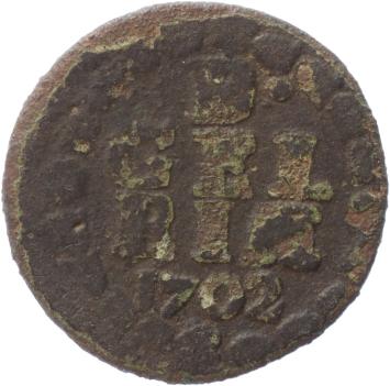 Gelderland Duit 1702