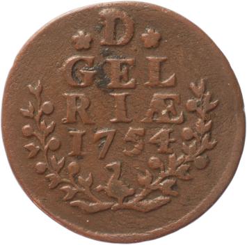Gelderland Duit 1754