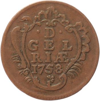 Gelderland Duit 1758
