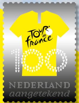 Zilveren Postzegel Tour de France gele trui 2019