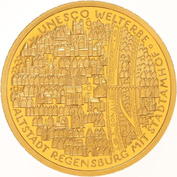 Germany 100 Euro Altstad Regensburg mit Stadamhof 2016A