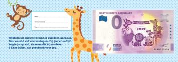 0 Euro biljet Nederland 2020 - Baby's eerste bankbiljet in cadeauverpakking jongen