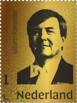 Nederland Gouden postzegel Koning Willem-Alexander 2020