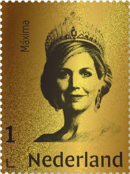Nederland Gouden postzegel Koningin Máxima 2020