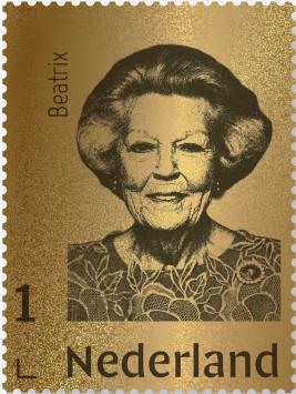 Nederland Gouden postzegel Koningin Beatrix 2020