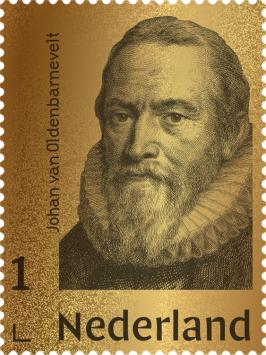 Nederland Gouden postzegel Johan van Oldenbarnevelt 2021