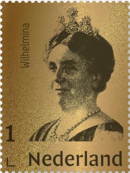 Nederland Gouden postzegel Koningin Wilhelmina 2020