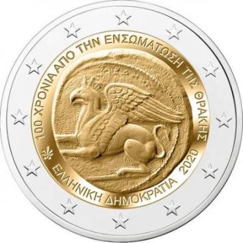 Griekenland 2 euro 2020 Thracië UNC