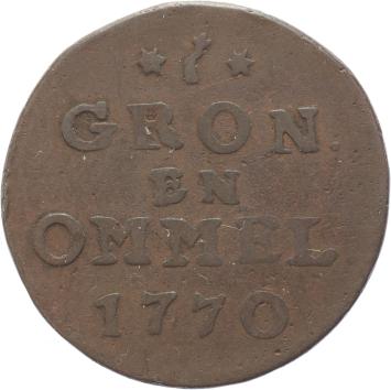 Groningen provincie Duit 1770