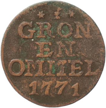Groningen provincie Duit 1771
