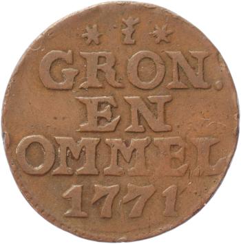 Groningen provincie Duit 1771