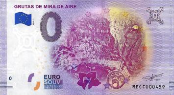 0 Euro biljet Portugal 2019 - Grutas de mira de aire