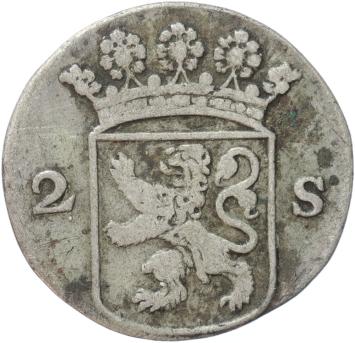 Holland Dubbele wapenstuiver 1745