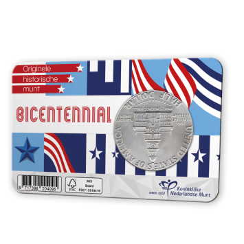 Coincard Half Dollar Kennedy Bicentennial ½ dollar 1976 Denver (D)