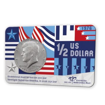 Coincard Half Dollar Kennedy Bicentennial ½ dollar 1976 Denver (D)