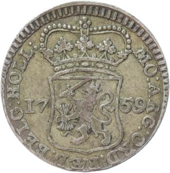 Holland Muntmeesterpenning 1759