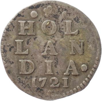 Holland Dubbele wapenstuiver 1721