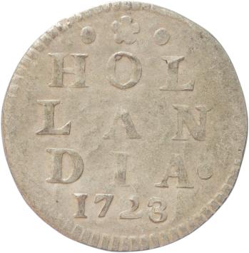 Holland Dubbele wapenstuiver 1723