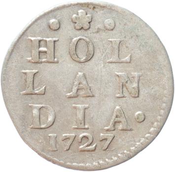 Holland Dubbele wapenstuiver 1727