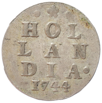 Holland Dubbele wapenstuiver 1744