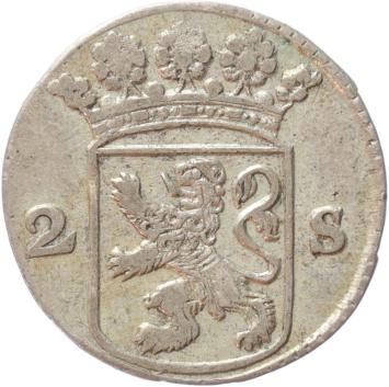 Holland Dubbele wapenstuiver 1744