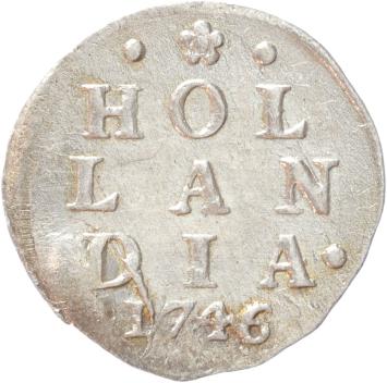 Holland Dubbele wapenstuiver 1746