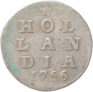 Holland Dubbele wapenstuiver 1766