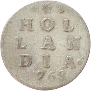 Holland Dubbele wapenstuiver 1768/61