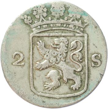 Holland Dubbele wapenstuiver 1776
