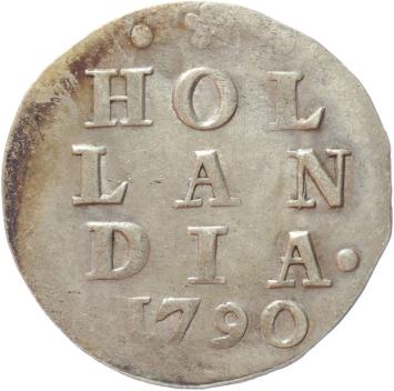 Holland Dubbele wapenstuiver 1790