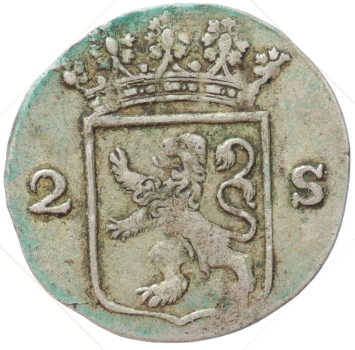 Holland Dubbele wapenstuiver 1792