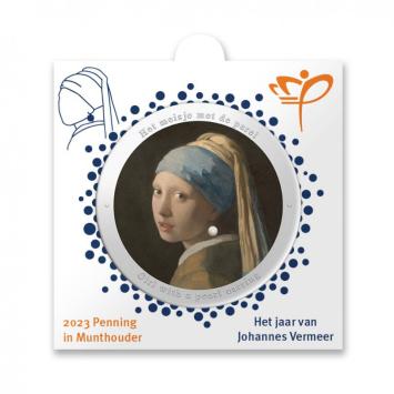 Nederland 2023 Vermeer Meisje met de Parel penning in munthouder