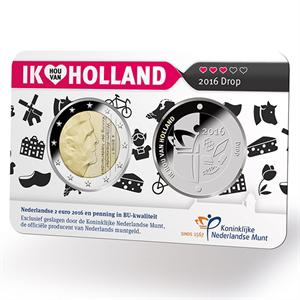 Holland Coin Card 2 Euro 2016 Coincard zilver
