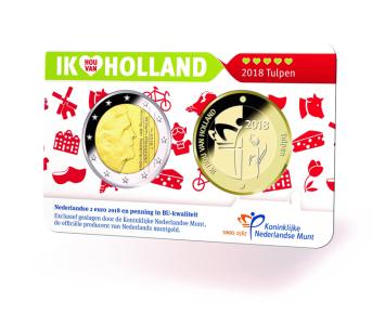 Holland Coincard 2018 met gouden penning