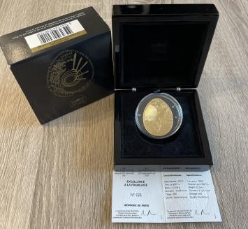 Frankrijk 200 euro goud 2017 Restaurant Guy Savoy proof