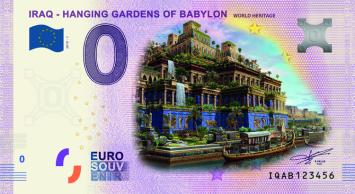 0 Euro biljet Iraq 2019 - Hanging Gardens of Babylon KLEUR