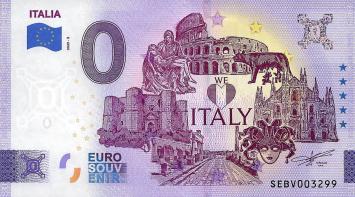 0 Euro biljet Italië 2023 - Italia