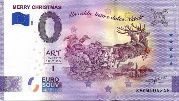 0 Euro biljet Italië 2020 - Merry Christmas ANNIVERSARY