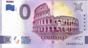 0 Euro biljet Italië 2023 - Roma Colosseo