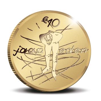 Jaap Eden 10 euro goud 2019 herdenkingsmunt proof