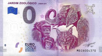 0 Euro biljet Portugal 2019 - Jardim Zoológico Lisbon Zoo