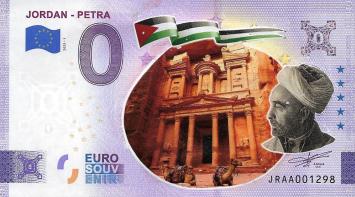 0 Euro biljet Jordanië 2023 Jordan - Petra KLEUR