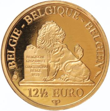 Belgium 12 1/2 euro King Baudouin proof