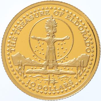 Solomon Islands 10 Dollars gold 2008 Treasure of Eldorado proof