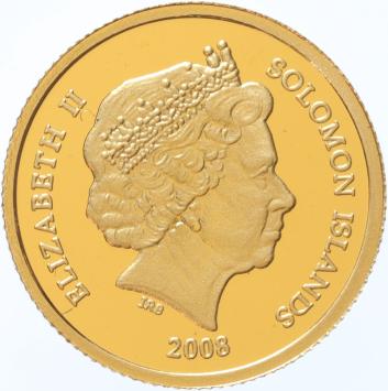 Solomon Islands 10 Dollars gold 2008 Treasure of Eldorado proof
