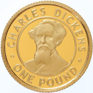 Alderney 1 Pound 2006 Charles Dickens proof