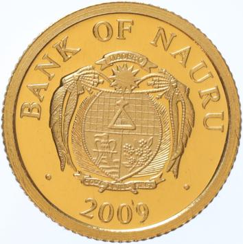 Nauru 5 Dollars Coral Reef proof