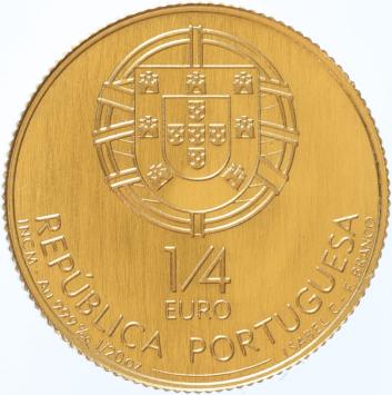 Portugal 1/4 euro 2008 Dom Dinis proof